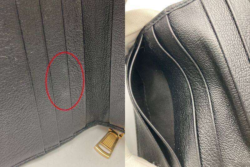 Yves Saint Laurent イヴサンローラン ラウンドファスナー コンパクト財布 中古 D4