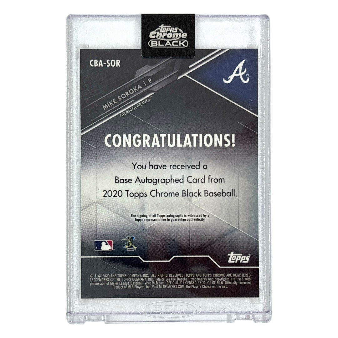 未開封品 TOPPS MLBカード CHROME BLACK MIKE SOROKA ATLANTA BRAVES 135/150 #CBA-SOR 中古 IT1