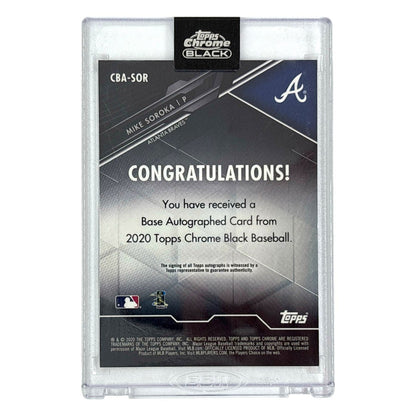 未開封品 TOPPS MLBカード CHROME BLACK MIKE SOROKA ATLANTA BRAVES 135/150 #CBA-SOR 中古 IT1