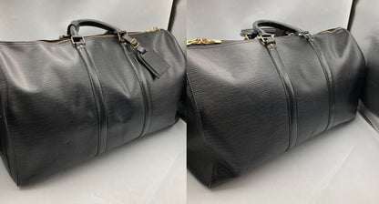 LOUIS VUITTON ルイヴィトン エピ キーポル50 M42962 ノワール 中古 D4