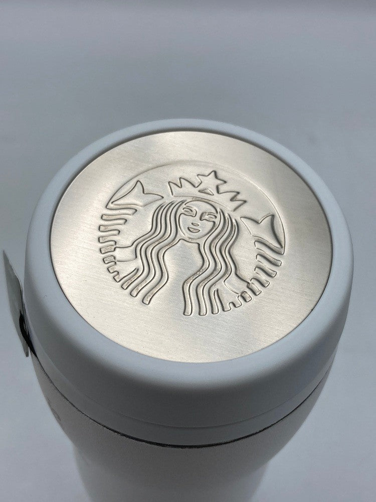 STARBUCKS スターバックス カーヴドリサイクルステンレスボトル マットホワイト 355ml 中古 D4