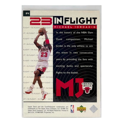 UPPER DECK NBAカード LIVING LEGEND IN FLIGHT MICHAEL JORDAN CHICAGO BULLS #IF4 中古 IT1