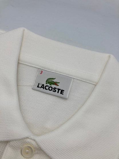LACOSTE ラコステ 半袖 ポロシャツ L1212Y サイズ3 ホワイト 中古 D4