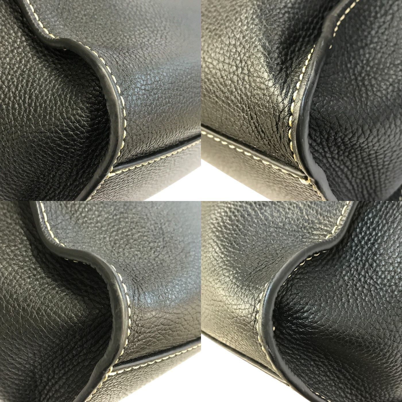 MARC JACOBS マークジェイコブス THE GRIND トートバッグ レディース レザー ショルダー シンプル 通勤 通学 ブラック M0012669 中古 T1