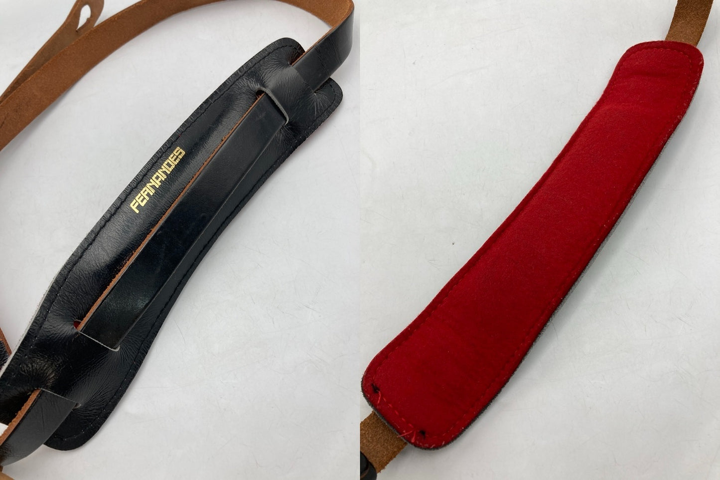 FERNANDES フェルナンデス レザー ギターストラップ 中古 D4