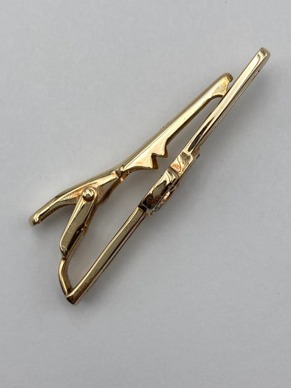 Christian Dior MONSIEUR  クリスチャンディオール ロゴ ラインストーン ネクタイピン 中古 D4