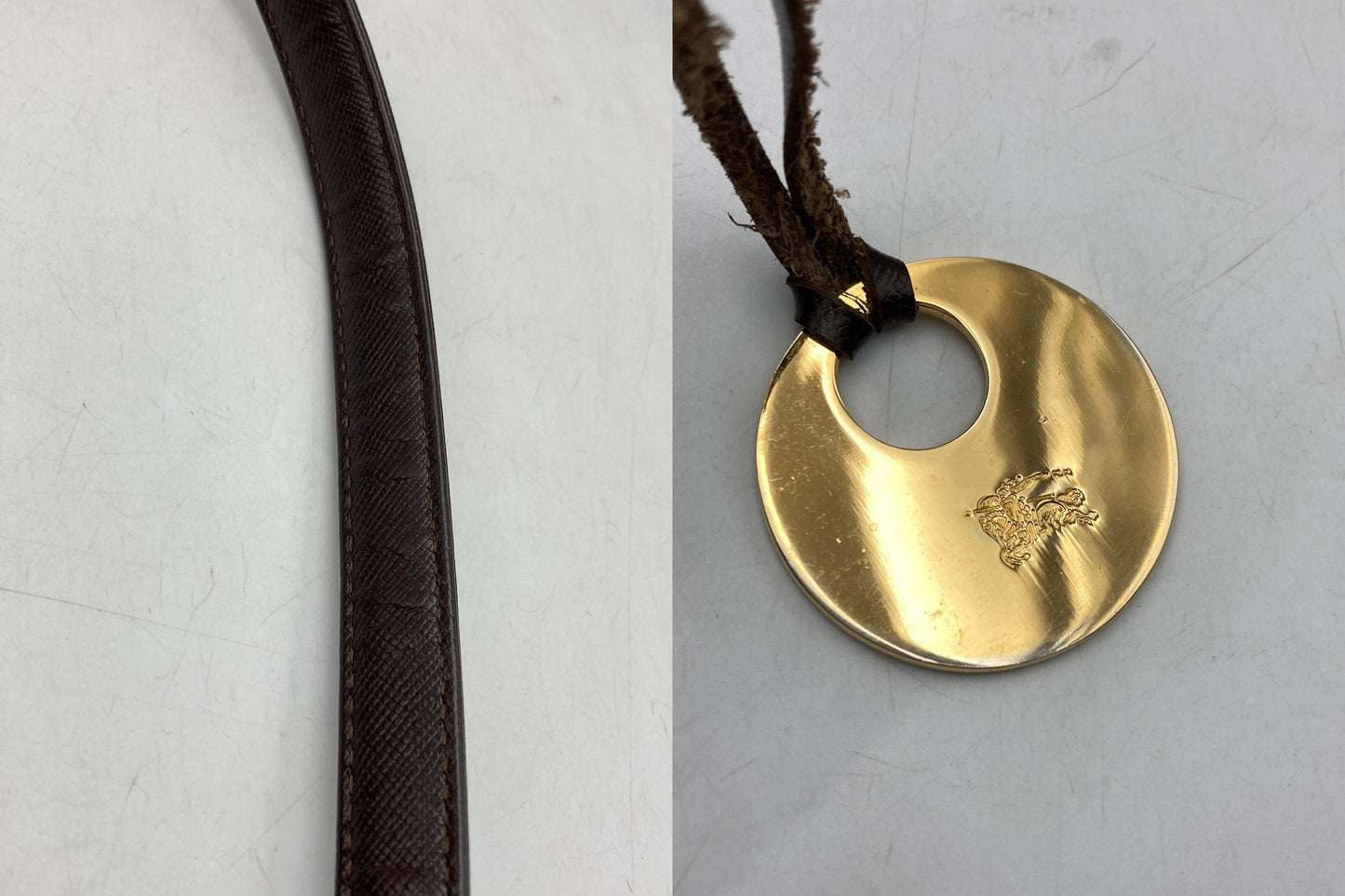 BURBERRY バーバリー ノバチェック シャドーホース ワンショルダーバッグ 中古 D4
