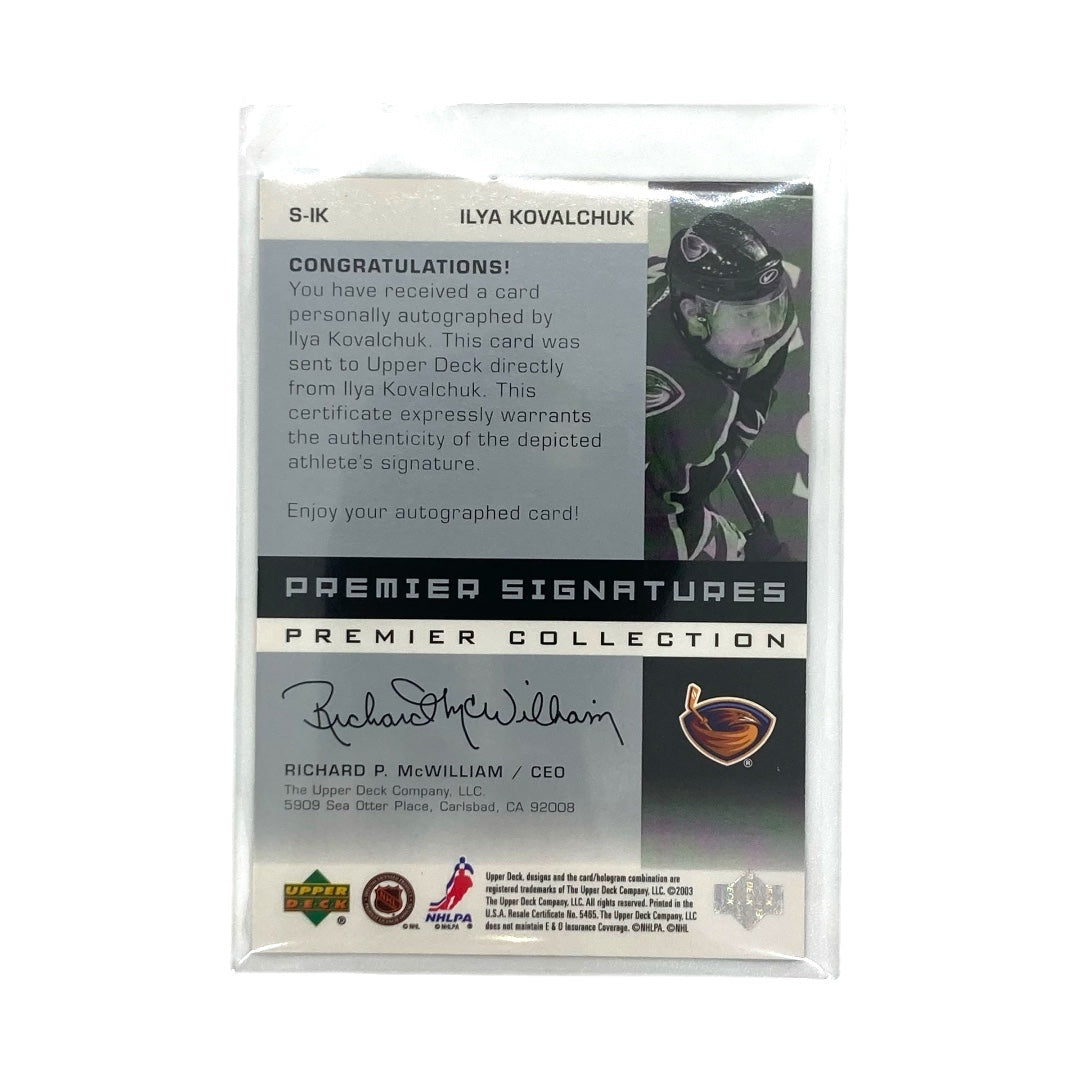 UPPER DECK NHLカード PREMIER COLLECTION ILYA KOVALCHUK THRASHERS 053/125 #S-IK 中古 IT2