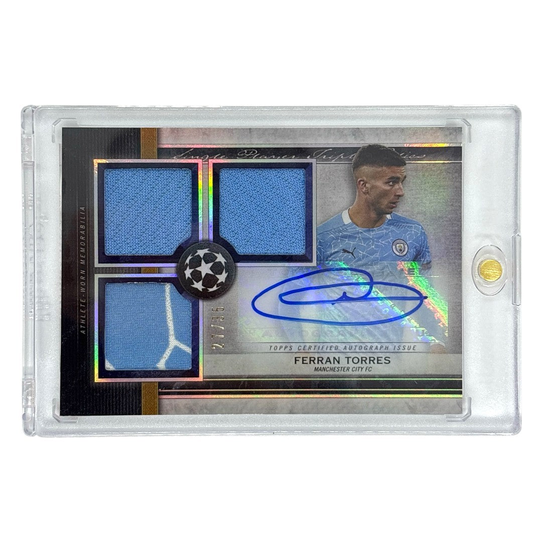 TOPPS サッカーカード MUSEUM COLLECTION FERRAN TORRES MANCHESTER CITY /35 #SPTR-FT 中古 IT1