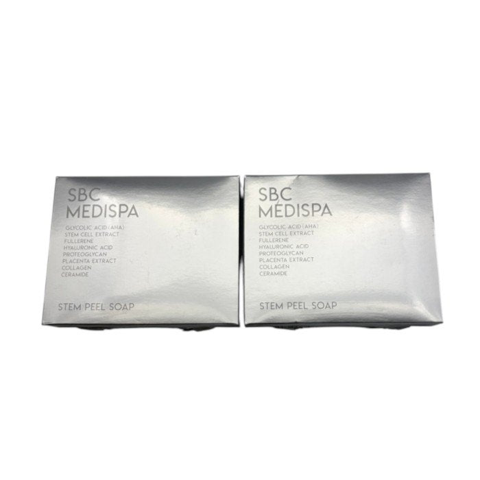未開封品 SBC MEDISPA ステム ピール ソープ 100g 2個セット エスビーシーメディスパ 石けん 中古 W1
