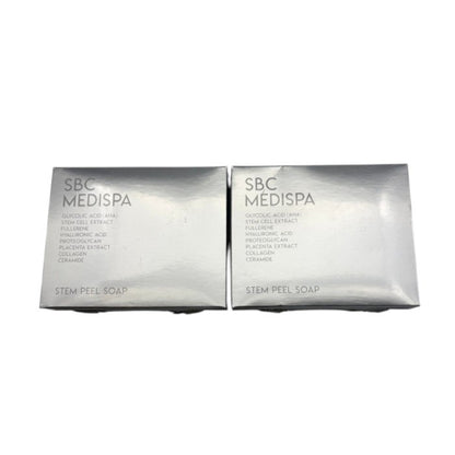 未開封品 SBC MEDISPA ステム ピール ソープ 100g 2個セット エスビーシーメディスパ 石けん 中古 W1