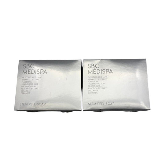 未開封品 SBC MEDISPA ステム ピール ソープ 100g 2個セット エスビーシーメディスパ 石けん 中古 W1