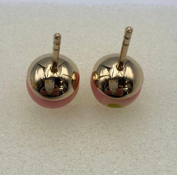 Dior ディオール トライバル ボール スタッドピアス 中古 D4