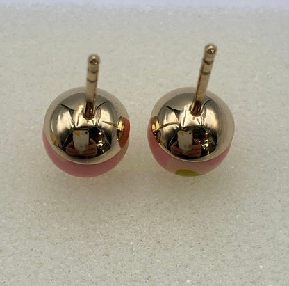 Dior ディオール トライバル ボール スタッドピアス 中古 D4