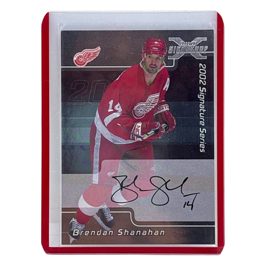In The Game NHLカード 2002 SIGNATURE SERIES BE A PLAYER BRENDAN SHANAHAN DETROIT RED WINGS #LBS 中古 IT1