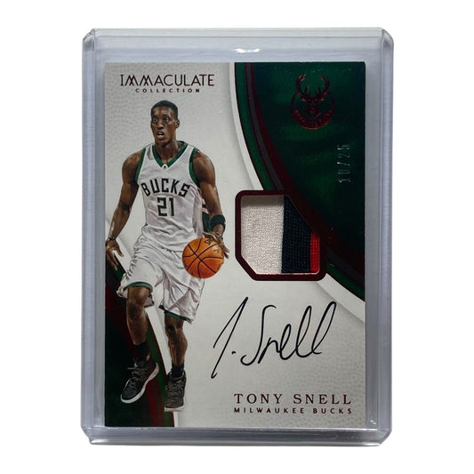 PANINI NBAカード IMMACULATE COLLECTION TONY SNELL BUCKS 18/25 #P-TS 中古 IT2
