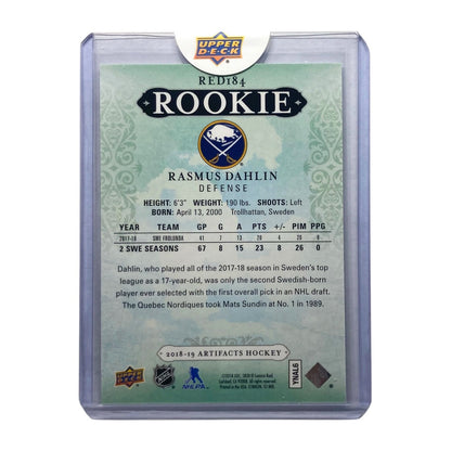 未開封品 UPPER DECK NHLカード ARTIFACTS RASMUS DAHLIN SABRES 246/799 #RED184 中古 IT2