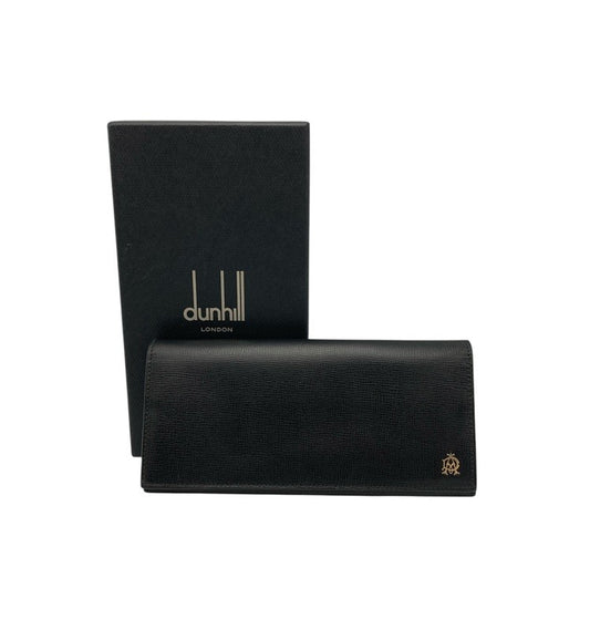 dunhill ダンヒル レザー 2つ折り長財布 ブラック メンズ 中古 D4