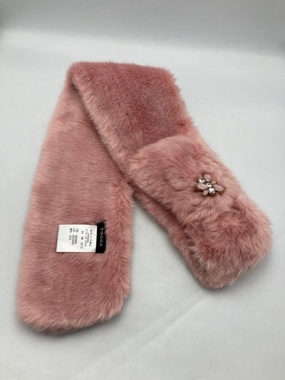 TOCCA トッカ エコファー ティペット ピンク 中古 D4