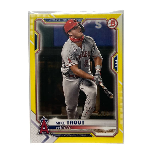 TOPPS MLBカード BOWMAN CHROME MIKE TROUT ANGELS 71/75 #17 中古 IT2