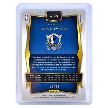 PANINI NBAカード SELECT PRIZM DIRK NOWITZKI MAVERICKS /60 #26 中古 IT1