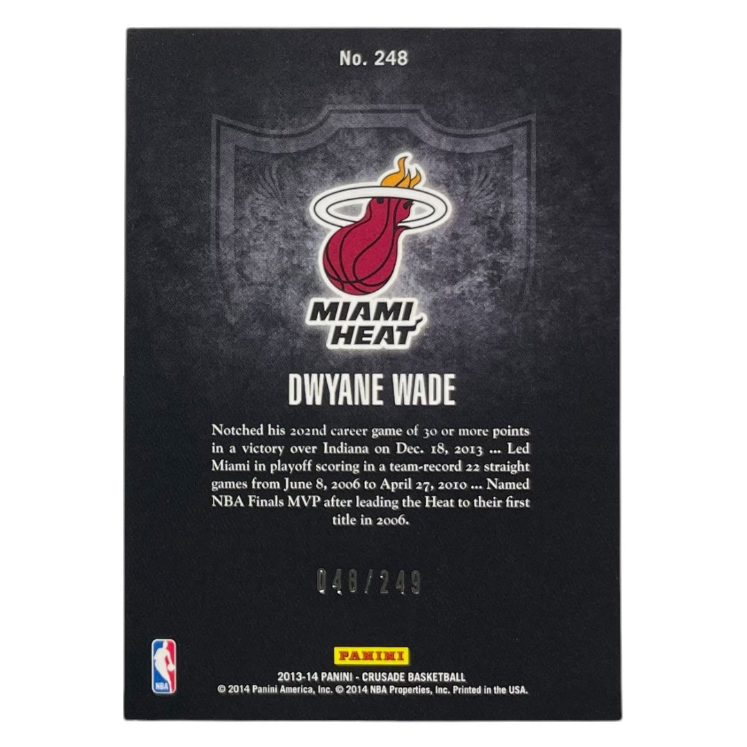 PANINI NBAカード CRUSADE DWYANE WADE MIAMI HEAT /249 #248 中古 IT2