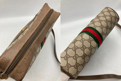 GUCCI オールドグッチ GGスプリーム シェリーライン ショルダーバッグ 中古 D4