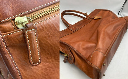 Felisi フェリージ オールレザー トートバッグ 12-39 ブラウン 中古 D4