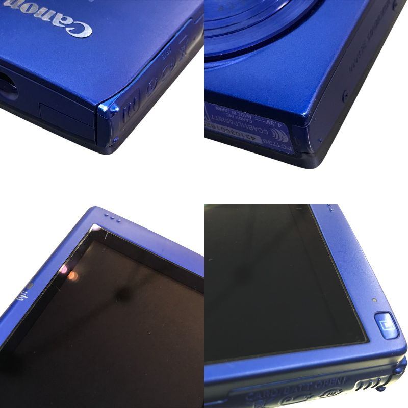 Canon デジタルカメラ ブルー 光学5倍ズーム 広角24mm Wi-Fi対応 キャノン SDカード IXY420F(BL) 中古 T1