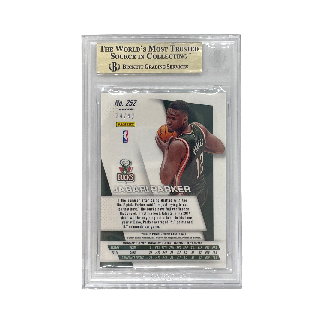 PANINI NBAカード PRIZM LIGHT BLUE JABARI PARKER 34/49 #252 中古 IT1
