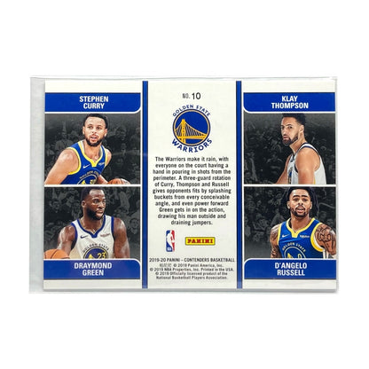 PANINI NBAカード CONTENDERS STEPHEN CURRY KLAY THOMPSON DRAYMOND GREEN D'ANGELO RUSSELL WARRIORS #10 中古 IT2