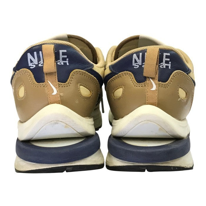 NIKE × SACAI ヴェイパーワッフル スニーカー メンズ ローカット コラボ VAPORWAFFLE ベージュ/ネイビー/ホワイト 27.5cm DD1875-200 中古 T1