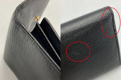 CHANEL シャネル レザー 3つ折り財布 中古 D4