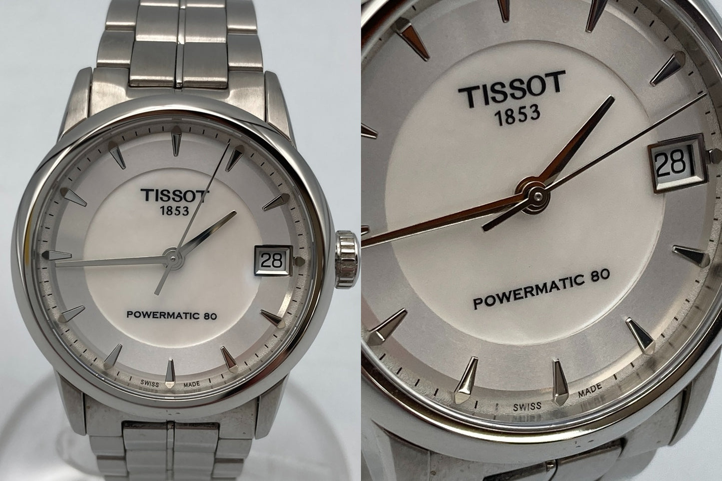 TISSOT ティソ T-クラシック ラグジュアリー パワーマティック80 LUXURY Powermatic80 自動巻き 腕時計 T086.207.11.111.00 レディース 中古 D4