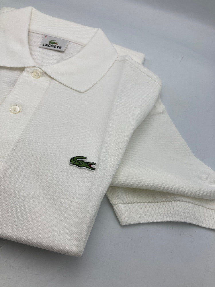 LACOSTE ラコステ 半袖 ポロシャツ L1212Y サイズ3 ホワイト 中古 D4