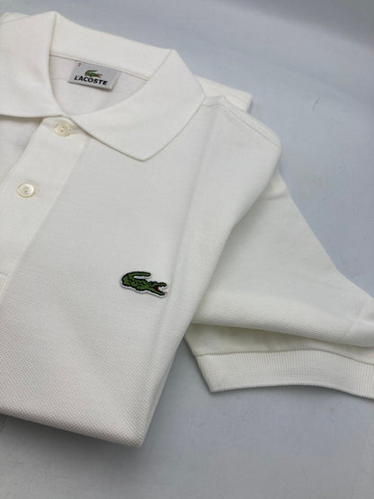 LACOSTE ラコステ 半袖 ポロシャツ L1212Y サイズ3 ホワイト 中古 D4