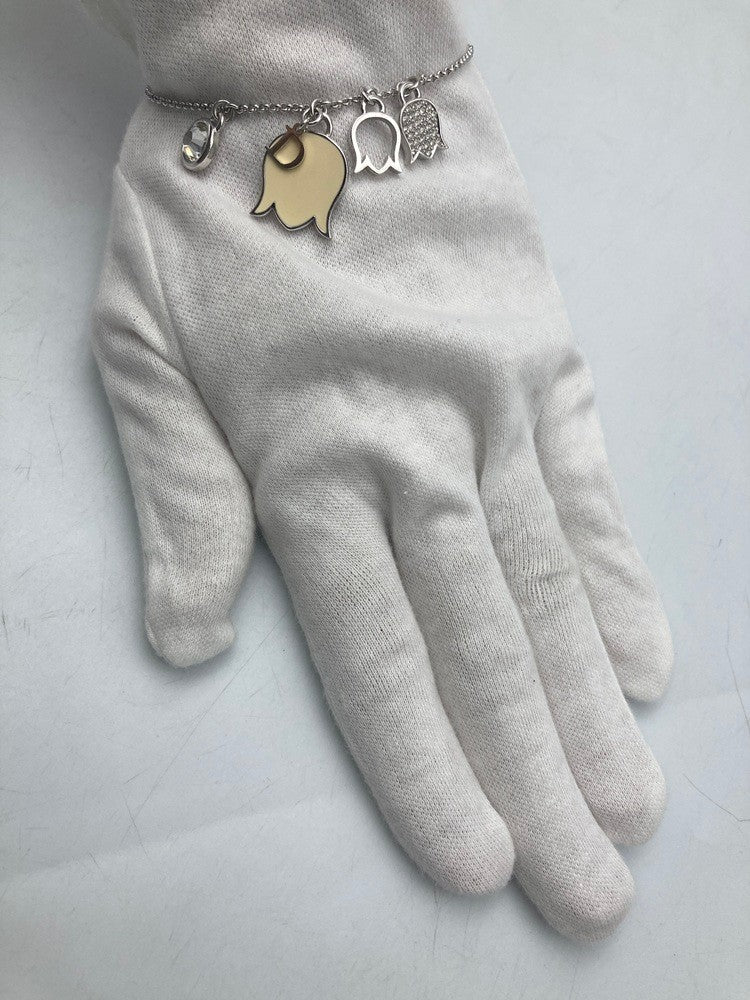 Dior ディオール フラワーモチーフ ブレスレット 中古 D4