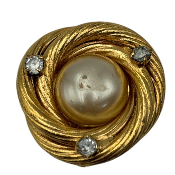 CHANEL シャネル フェイクパール イヤリング レディース 両耳 ブランド アクセサリー 中古 W4