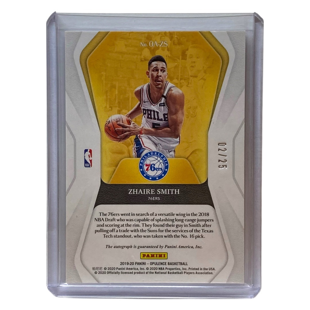 PANINI NBAカード OPULENCE ZHAIRE SMITH 76ERS 02/25 #OA-ZS 中古 IT2