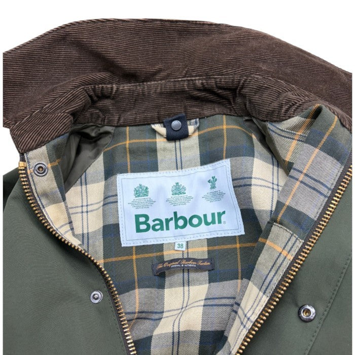 Barbour バブアー BEDALE 2LAYER ノンオイル 38 2002163 アウター ジャケット メンズ ビデイル カーキ 中古 W４