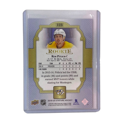 UPPER DECK NHLカード STATURE REM PITLICK NASHVILLE 08/20 #123 中古 IT2
