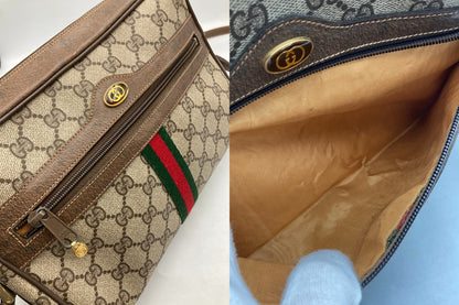 GUCCI オールドグッチ GGスプリーム シェリーライン ショルダーバッグ 中古 D4