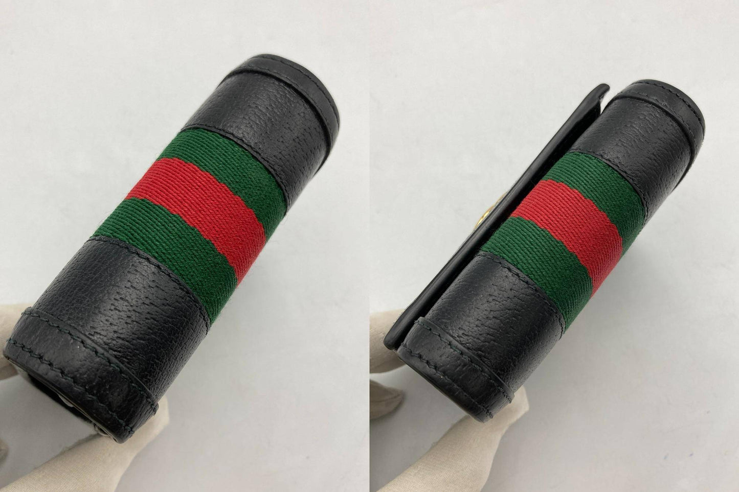 GUCCI グッチ オフィディア GG シェリーライン 二つ折り財布 598662 ブラック 中古 D4