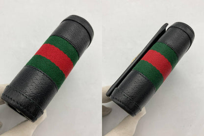 GUCCI グッチ オフィディア GG シェリーライン 二つ折り財布 598662 ブラック 中古 D4