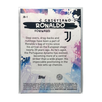 TOPPS サッカーカード CHROME JOGA BONITO CRISTIANO RONALDO JUVENTUS #JB-1 中古 IT2