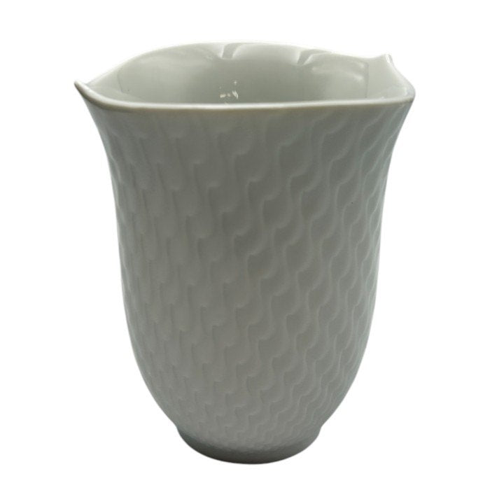 Meissen マイセン 波の戯れ タンブラー ホワイト コップ 洋食器 ブランド 中古 W４