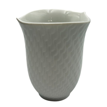 Meissen マイセン 波の戯れ タンブラー ホワイト コップ 洋食器 ブランド 中古 W４
