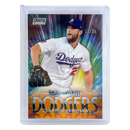 TOPPS MLBカード STADIUM CLUB CLAYTON KERSHAW LOS ANGELES DODGERS /25 #BT-17 中古 IT1