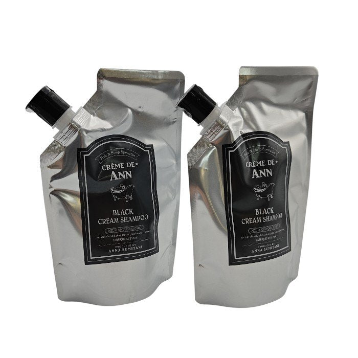 【未使用品】 CREME DE ANN クレムドアン BLACK CREAM SHAMPOO ブラッククリームシャンプー 300g 2個セット 中古 H4