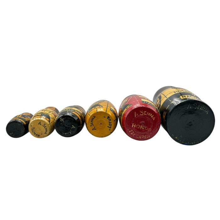 アイルトン・セナ マトリョーシカ 置物 インテリア レーシングドライバー F1 グッズ 中古 W４